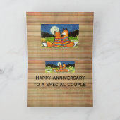 "フレミン・ラブ" 赤い狐のロマンチックな記念日カード カード (内部)