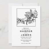 フレモダンームの春さくらんぼが咲く結婚 招待状 (正面)