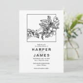 フレモダンームの春さくらんぼが咲く結婚 招待状 (スタンド正面)