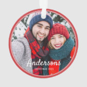 フレモダンームシンプル写真家の記念 オーナメント (裏面)