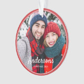 フレモダンームシンプル写真家の記念 オーナメント (正面)