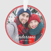 フレモダンームシンプル写真家の記念 オーナメント (正面)