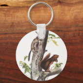 フレモントリスと安っぽいリスイラストレーション キーホルダー (正面)