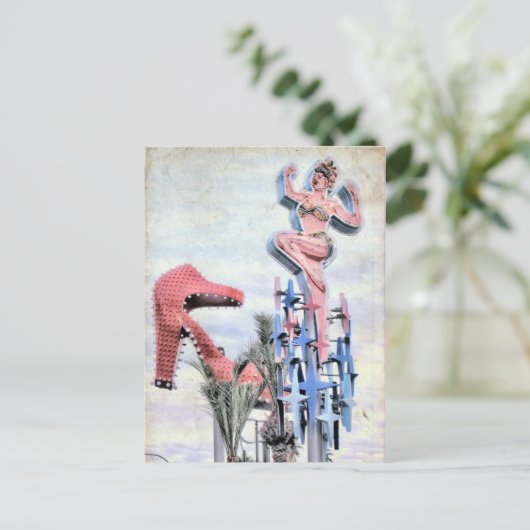 フレモント通りラスベガスネバダポストカード ポストカード (スタンド正面)