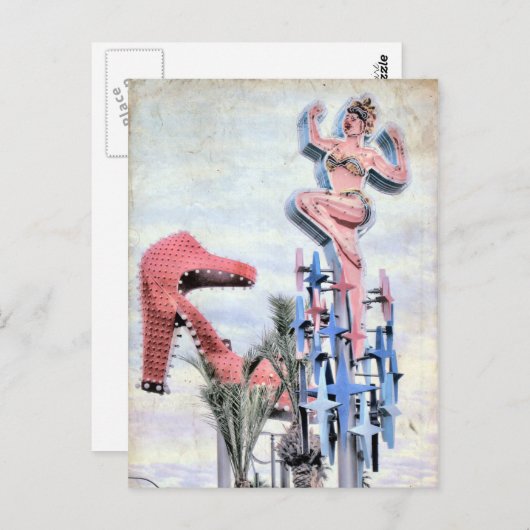 フレモント通りラスベガスネバダポストカード ポストカード (正面/裏面)