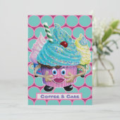 フレンカジュアルズ,ファミリーケーキとコーヒー 招待状 (スタンド正面)