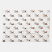 フレンキフランスのーのブルドッグ キッチンタオル (横)