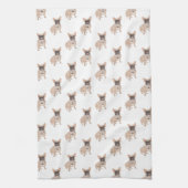 フレンキフランスのーのブルドッグ キッチンタオル (縦)