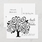 フレンシップ ツリー ウェディング レスポンス カード (正面/裏面)