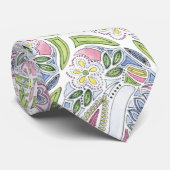 フレンシーペイズリープリントバイヘザーフランスの・ヘンリー ネクタイ (ロール)