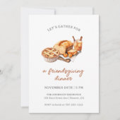 フレンズギビングで食事しよう 招待状 (正面)