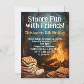フレンズとおもしろいキャンピングバースデーパーティー 招待状 (正面)