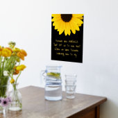 フレンズはエンジェルインスパイアズの引用文ひまわり実在の花 箔ポスター (レイダウン (キッチン))