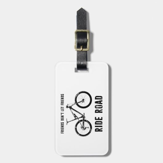 フレンズはフレンズをロード山に乗らせないバイクもしくは自転車に乗る人 ラゲッジタグ (正面縦)