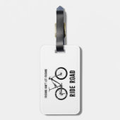 フレンズはフレンズをロード山に乗らせないバイクもしくは自転車に乗る人 ラゲッジタグ (裏面縦)