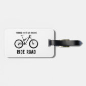 フレンズはフレンズをロード山に乗らせないバイクもしくは自転車に乗る人 ラゲッジタグ (裏面横)