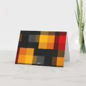 フレンズアンドフランネル フレンドスキービング チェック柄招待状 シーズンカード (裏面)