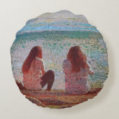 フレンズオンロペスアイランドプーフ枕 ラウンドクッション (裏面)