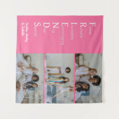 フレンズカスタムフォトピンクタペストリー タペストリー (正面(横))