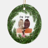 フレンズガーリーフォーエバーBFFメリークリスマス セラミックオーナメント (左)