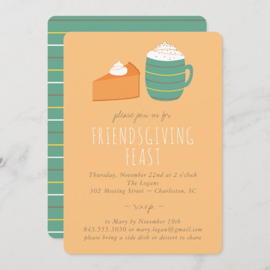 フレンズギビングフィースト招待状 シーズンカード (正面/裏面)