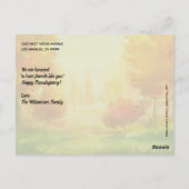 フレンズギビングフレンドグリーティング秋秋 ポストカード (裏面)