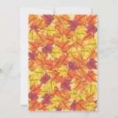 フレンズギビング オータム パンプキンと紅葉のアーチ 招待状 (裏面)