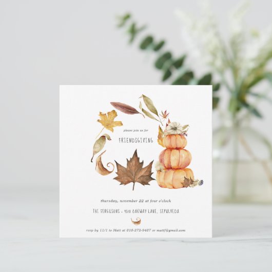 フレンズギビング・サンクスギビング・パーティーのご招待 シーズンカード (スタンド正面)