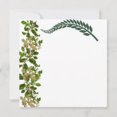 フレンズギビング 秋 落葉 水彩 招待状 (裏面)