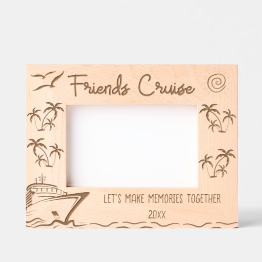 フレンズクルーズ一緒に思い出をつくろう レーザー彫刻フレーム (正面)