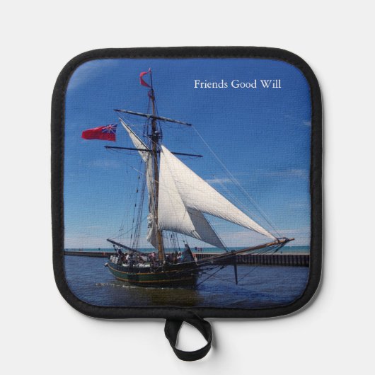 フレンズグッドウィルポットホルダー 鍋敷き (正面)