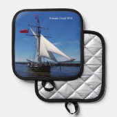 フレンズグッドウィルポットホルダー 鍋敷き (正面/裏面)