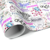 フレンズコラージュラッピング紙 ラッピングペーパー (ロールコーナー)