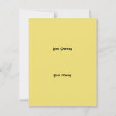 フレンズサンシャイン引用文カスタムグリーティングカード カード (裏面)