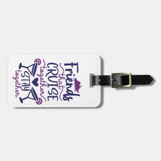 フレンズザクルーズトゥーズクルージングバケーション ラゲッジタグ (正面横)