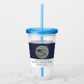 フレンズバケーショントロピカルガールズトリップパームツリーズ アクリルタンブラー (正面)