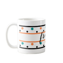 フレンズバーンドオレンジティール（緑がかった色）グリーン水玉模様