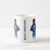 フレンズパーソナライズされた最高のアリズジェミニガールジャン コーヒーマグカップ (中央)