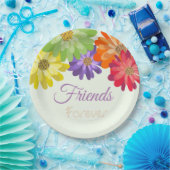 フレンズフォエバーカラフルデイジー ペーパープレート (パーティー)