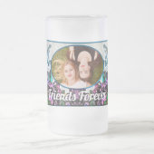 フレンズフォーエバーシルクとコーンフスクの花2190 フロストグラスビールジョッキ (中央)