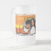 フレンズフォーエバーセイボートサンセット1300 フロストグラスビールジョッキ (正面左)