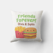 フレンズフォーエバー，かわいいフライズ&バーガーベスティ クッション (裏面)