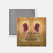 フレンズマグネット付きワイン マグネット (正面/裏面)