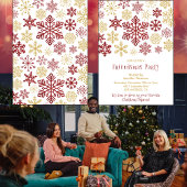 フレンズマス ご招待 クリスマス エレガント レッド 招待状