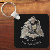 フレンズメイクライフ耐えられるおもしろい友好引用文K キーホルダー (正面)