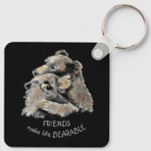 フレンズメイクライフ耐えられるおもしろい友好引用文K キーホルダー (裏面)