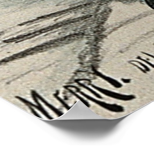 フレンズメリークリスマスお祝いヴィンテージ ポスター (角)