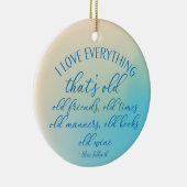 フレンズワインブックス引用文ウィンターブルー セラミックオーナメント (右)