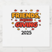 フレンズ与えズスクワッド2025秋秋感謝tha スパークリングワインラベル (シングルラベル)