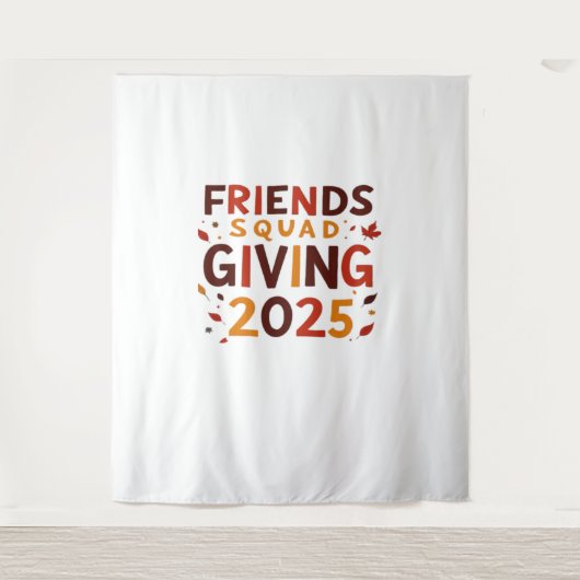 フレンズ与えズスクワッド2025秋秋感謝tha タペストリー (正面)